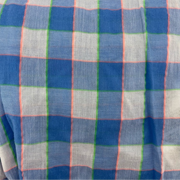 Columbia Women’s PFG cotton fishing shirt, blue and white checked pattern - XL - Picture 8 of 10